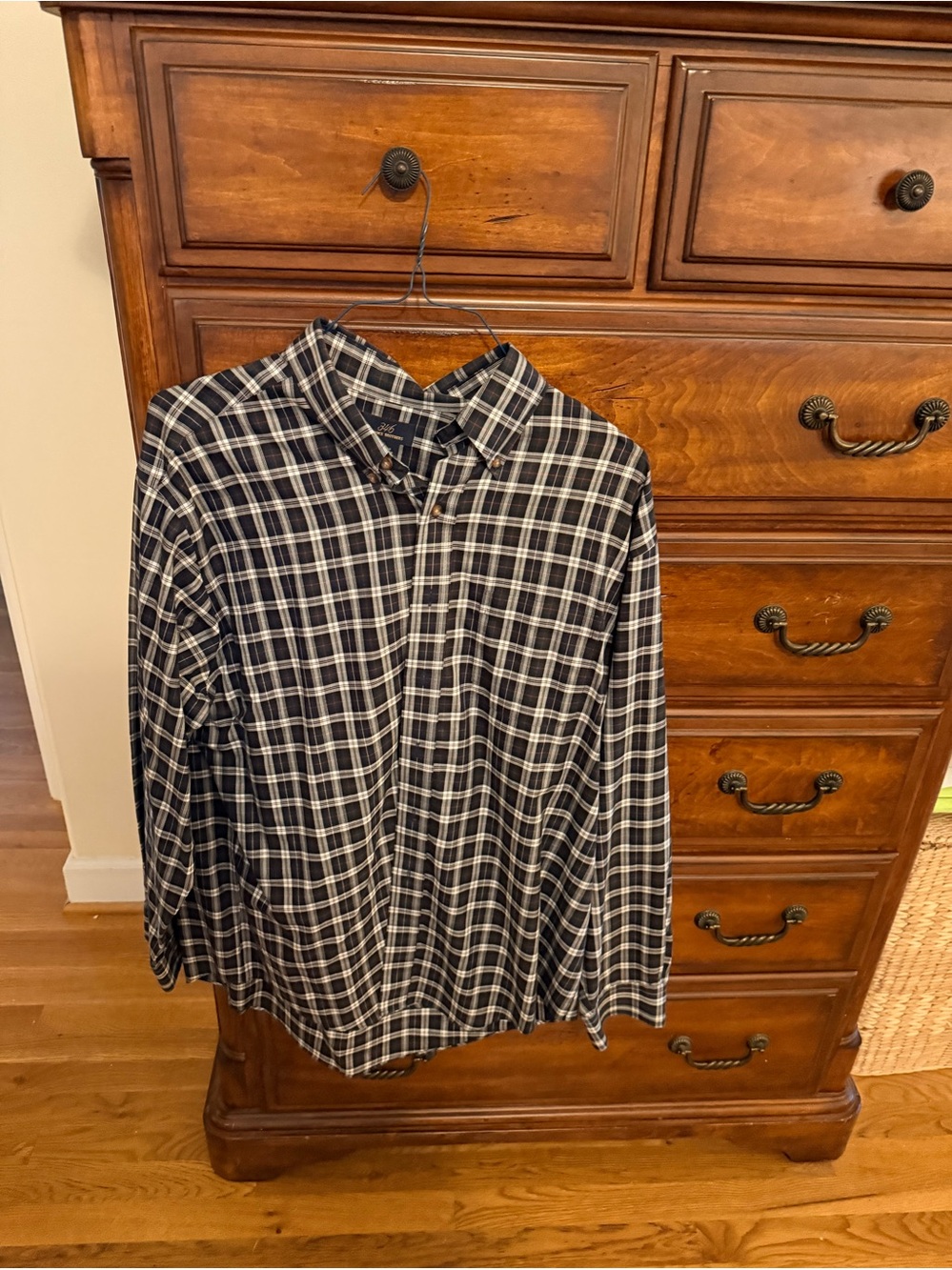 Brooks Brothers Plaid Button Down Shirt. Like new.